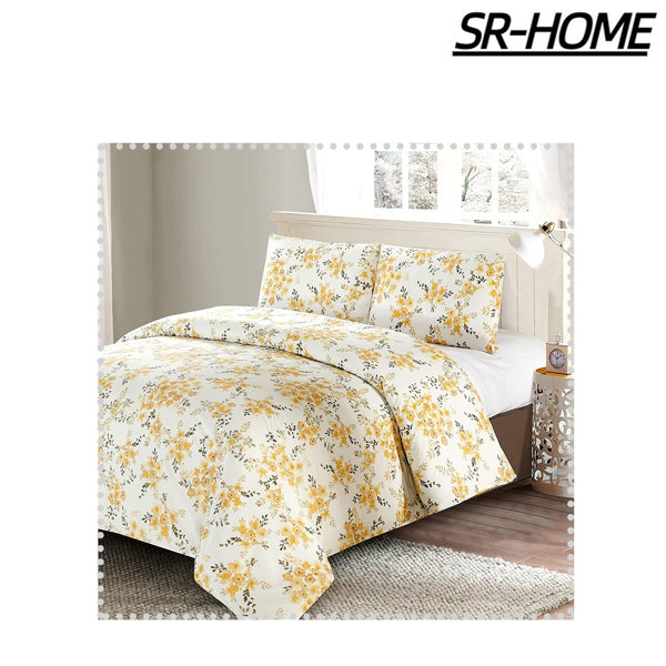 SR-HOME Housse de couette Style Quarters, housse de couette 3 pièces